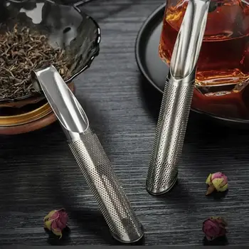Stainless Steel Strainer Tea Infuser Telescopic Design Holder Tool Tea Spoon Infuser Filter Kitchen Tea Strainer Kitchen Tools