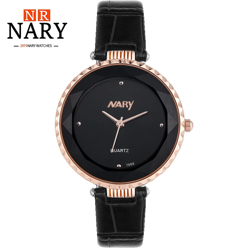 NARY Fashion & Simple Watch For Women Montres Étanches High Quality Luxury Quartz Relogio Business Wristwatch женские часы 7006