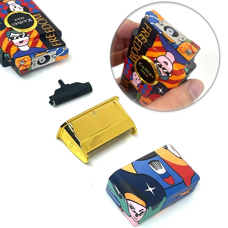 Replacement Blade set For Kemei KM-RS7098 Hair Clipper Blade Barber Cutter Head For Electric Hair Trimmer Cutting Replacement