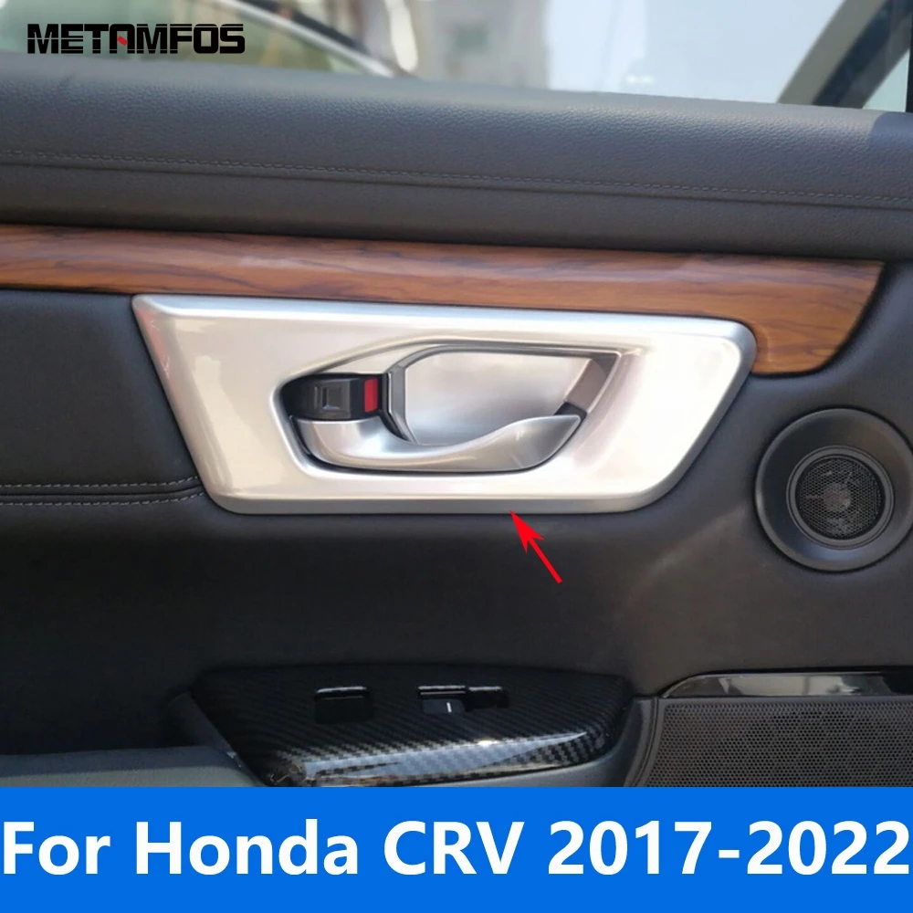 

Для Honda CR-V CRV 2017-2020 2021 2022 матовая крышка для внутренней дверной ручки Чаша отделка рамка стикер аксессуары для интерьера автомобильный Стайлинг