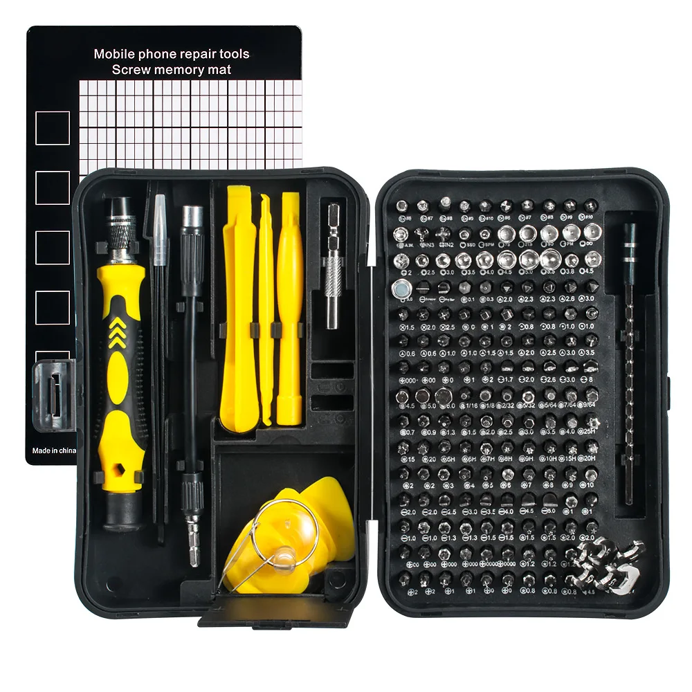 CRV Screwdriver Set 170 In 1 Magnetic Torx Phillips Screw Bits Kit Electrical Screwdrivers Wrench Repair Phone PC Tools screwdriver set