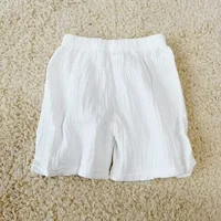 Baby Cotton Linen Shorts Summer New Children's Five-point Pants Boys Girls Thin Breathable Short Pants Girls Boy Clothing 4