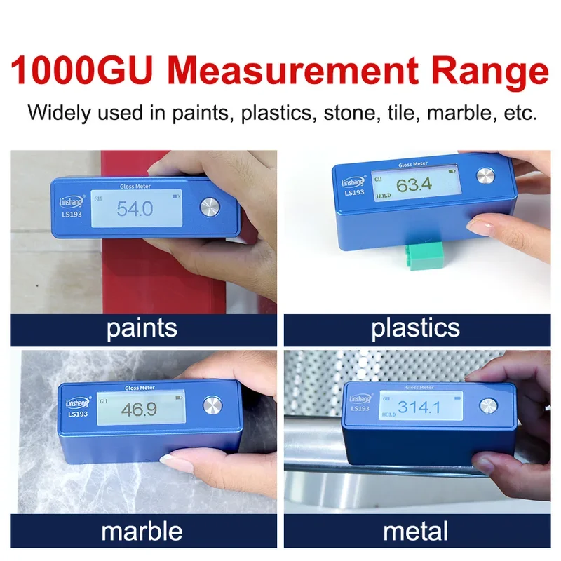 Glossmeter 60 Degree Marble Gloss Meter Single Angle Granite Polishing Gloss Tester Micro Aperture for Marble Quartz LS193