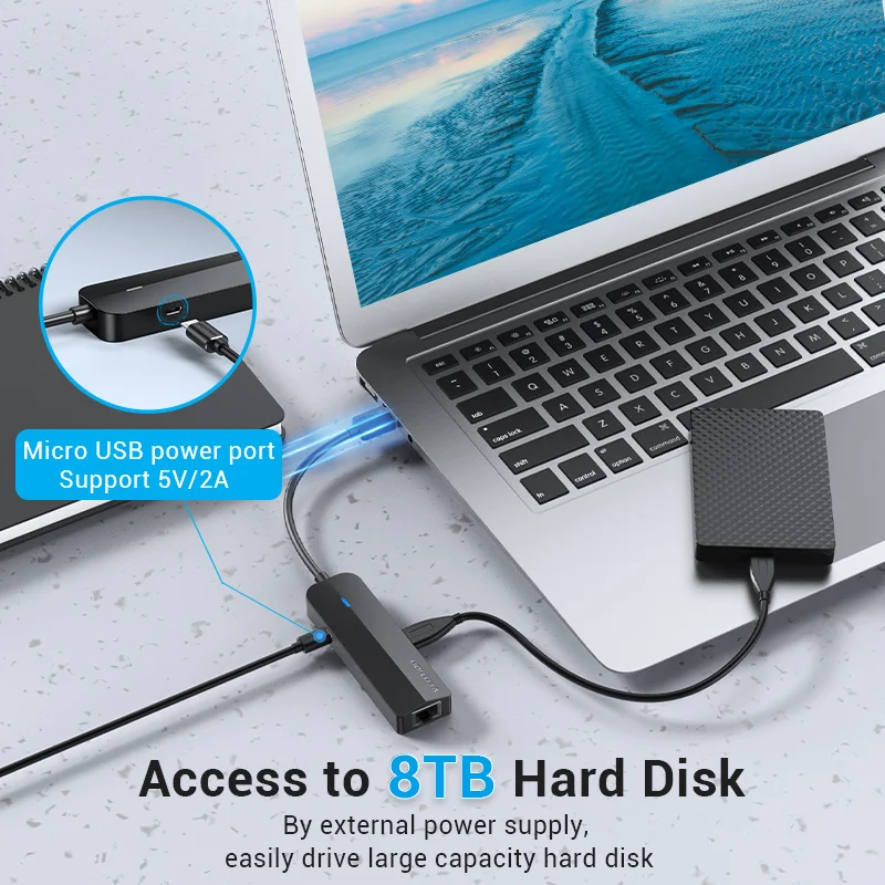 USB C HUB 1000Mbps 3 Ports USB 3.0 Type C HUB USB to Rj45 Gigabit Ethernet  Adapter RTL8153 for MacBook Laptop Computer - AliExpress