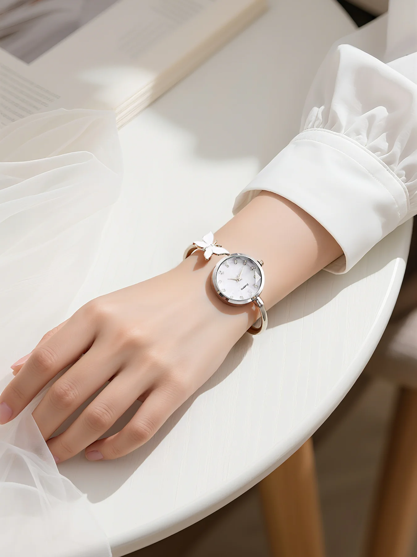 Beimu face bracelet butterfly watch high-end watch women's watch compact open jewelry watch