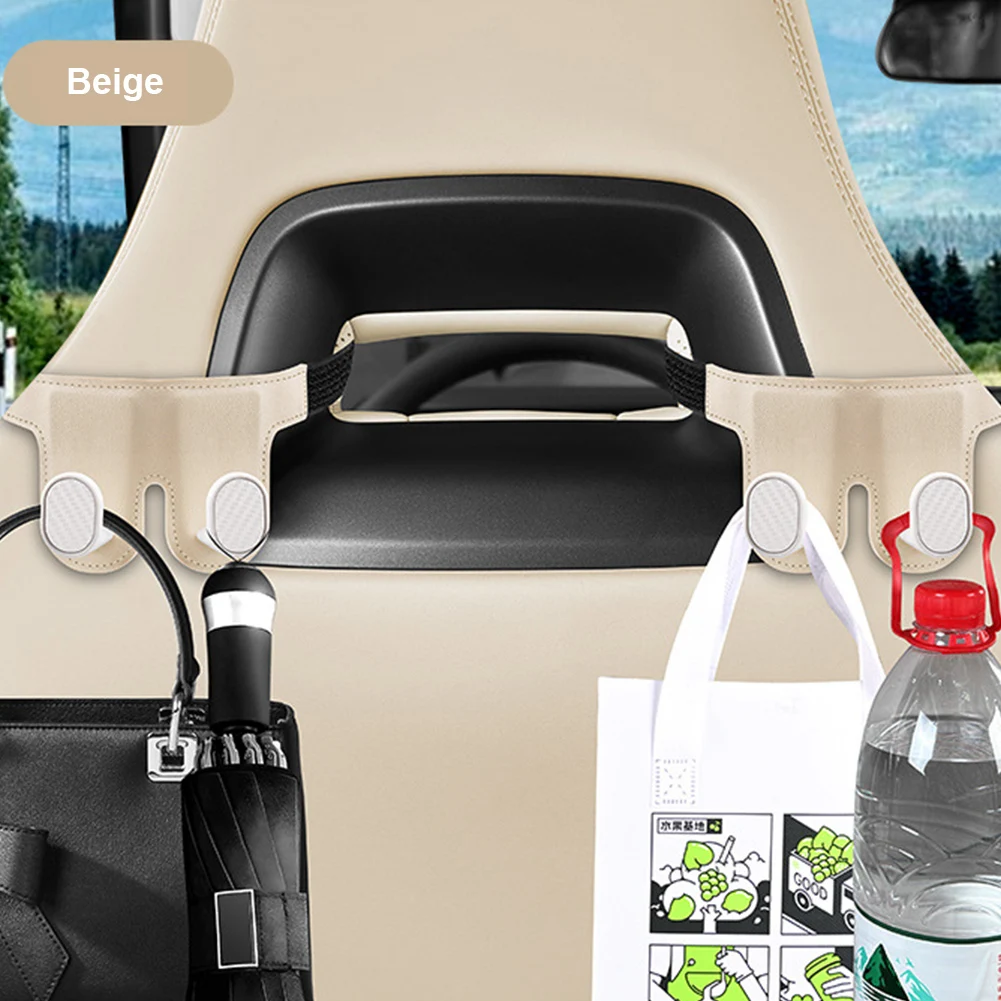 1Pcs Car Seat Back Hook Multi-functional Auto Car Seat Headrest Hanger Hook Phone Holder Organizer For Bag Purse Cloth