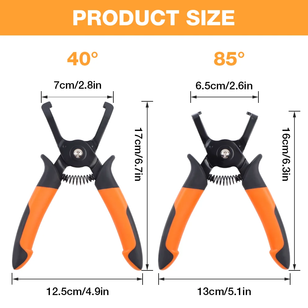Multi-Angle Push Pin Remover Pliers for Efficient Retainer and Anchor Removal
