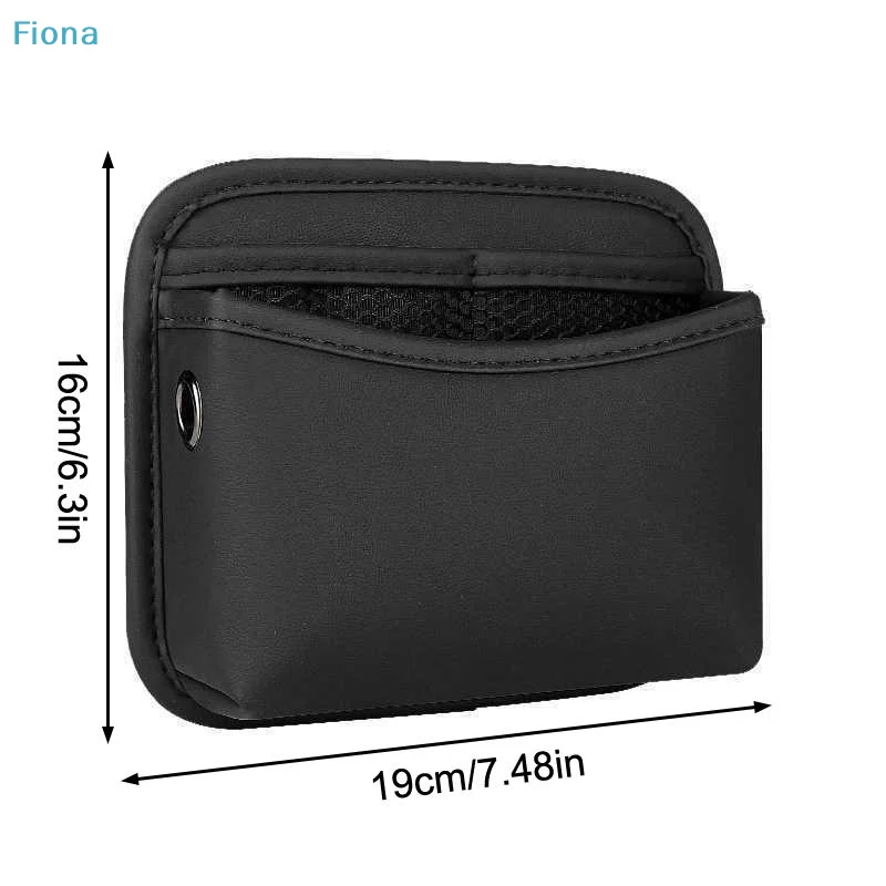 ✔ Borsa portaoggetti laterale per portiera auto, organizer in pelle PU con tasca a rete per carte, telefono, occhiali da sole, accessorio universale per interni auto - Image 6