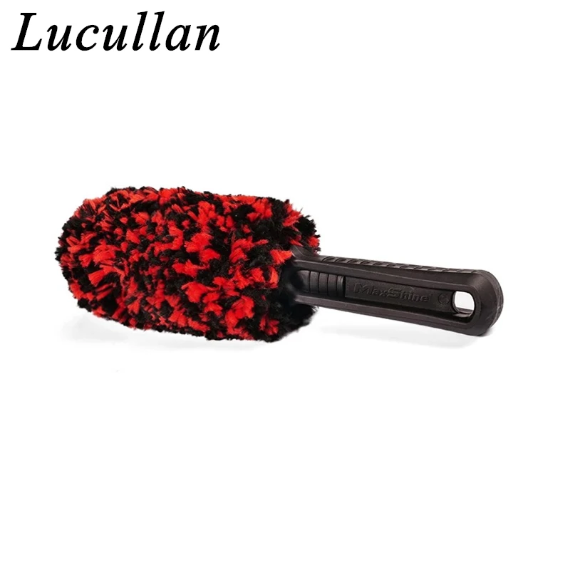 

Lucullan красная щетка для колес и обода из микрофибры, безопасная для выхлопных газов, шин, ободов, моторных катушек