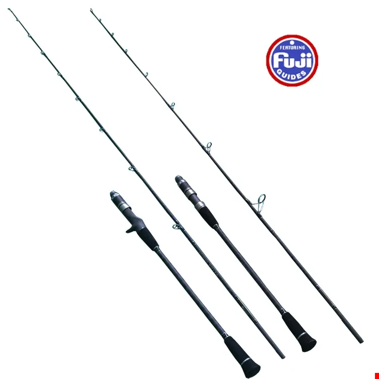 

New Saltwater Slow Jigging Fishing Rod fuji guides 1.83M 1.95M PE 2-4# Lure Weight 80-300g Spinning/casting Boat Ocean Rod