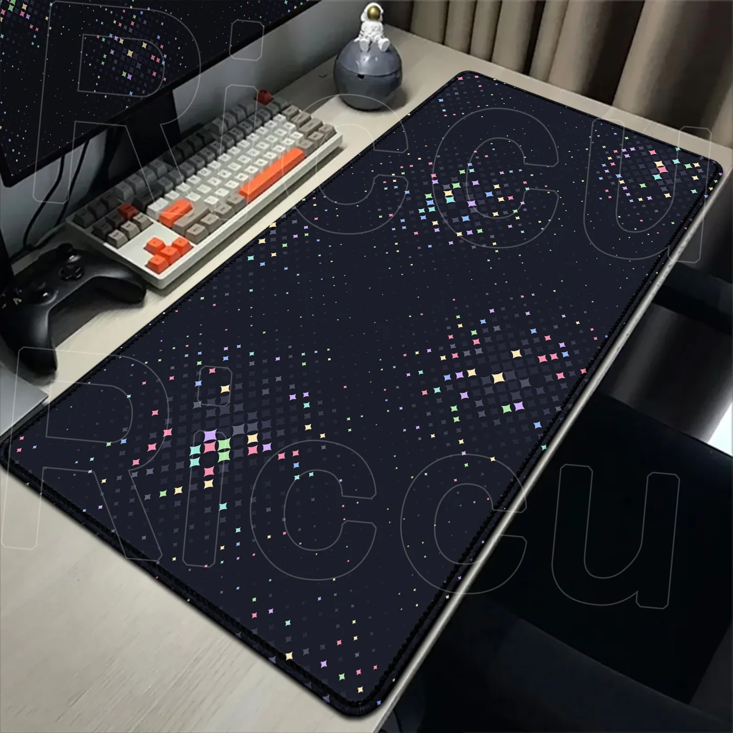 Minimalismus Computer HD Mauspad Große Desktop Dekoration Rutschfester Teppich XXL Gamer Anime Büro Mausepad Stern Tischpad Langlebig