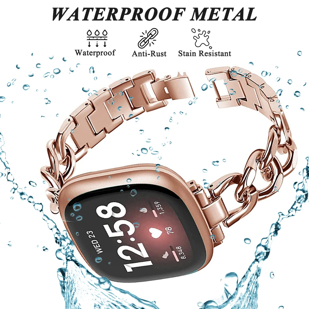 Elegant Chain Metal Watch Band