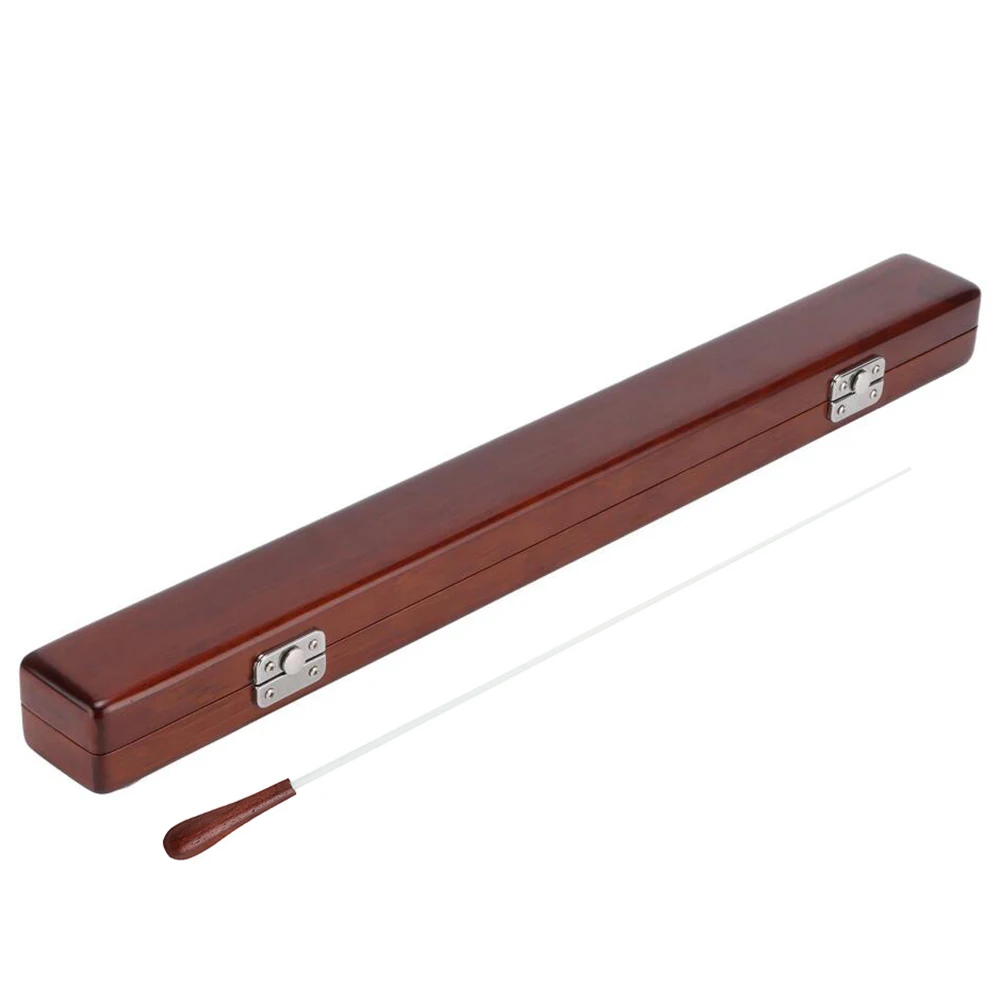 Music Baton Portable Orchestra Conductor Stick With Case Wooden Conducting Wand For Choral Orchestra Concert