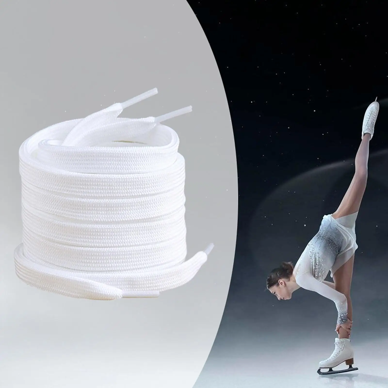 1 Pair Hockey Skate Laces Solid Figure Skating Laces Portable Roller Skates Outdoor Winter Sports Accessories for Boots Roller 5