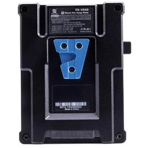 FX-VS40 Hot-Swap Plate with Internal Battery (43.2Wh, V-Mount) 200W Maximum Powe