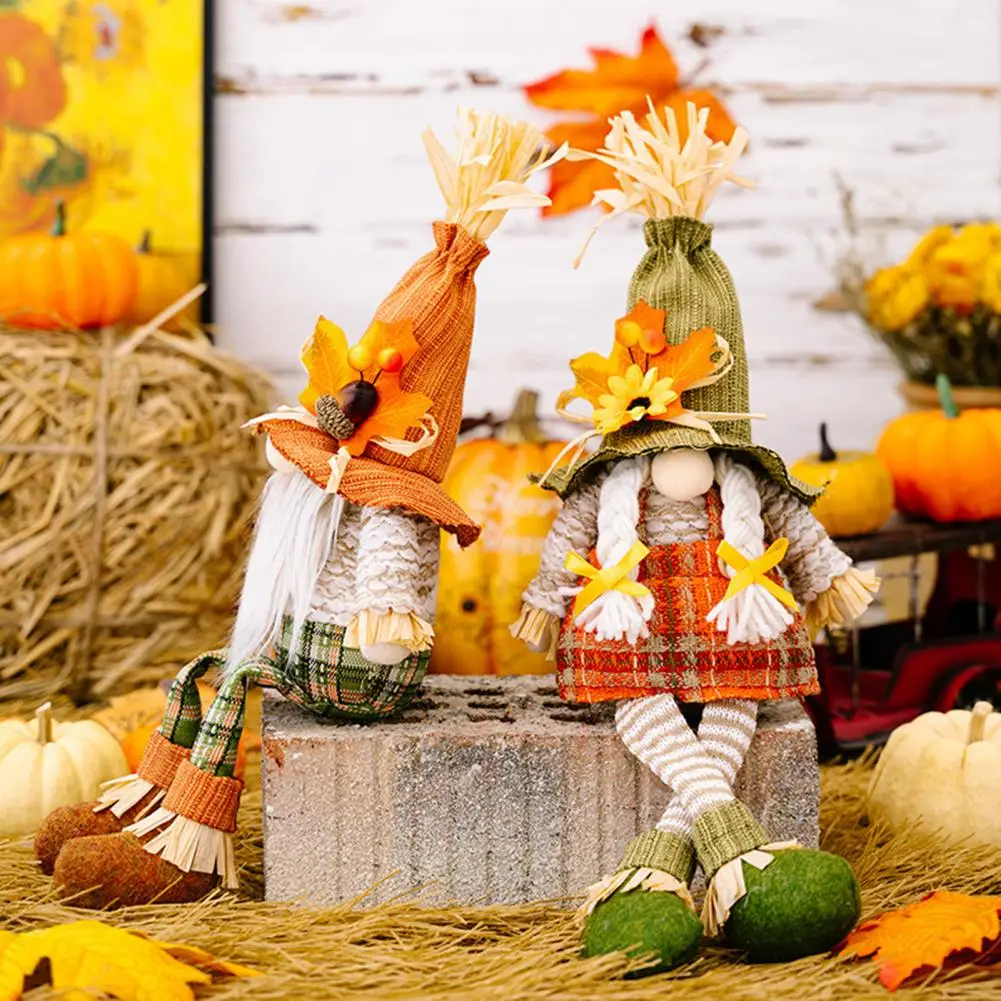 

Декор сезона урожая, кукла, украшение сезона урожая, осенний плюшевый эльф, кукла гнома, Хэллоуин, Кленовая тыква, Рождество для детей