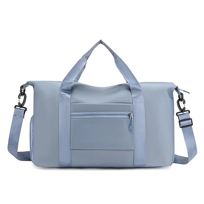 Large handbag with adjustable shoulder strap, suitable for outdoor multifunctional use, zipper closure, travel bag, independent