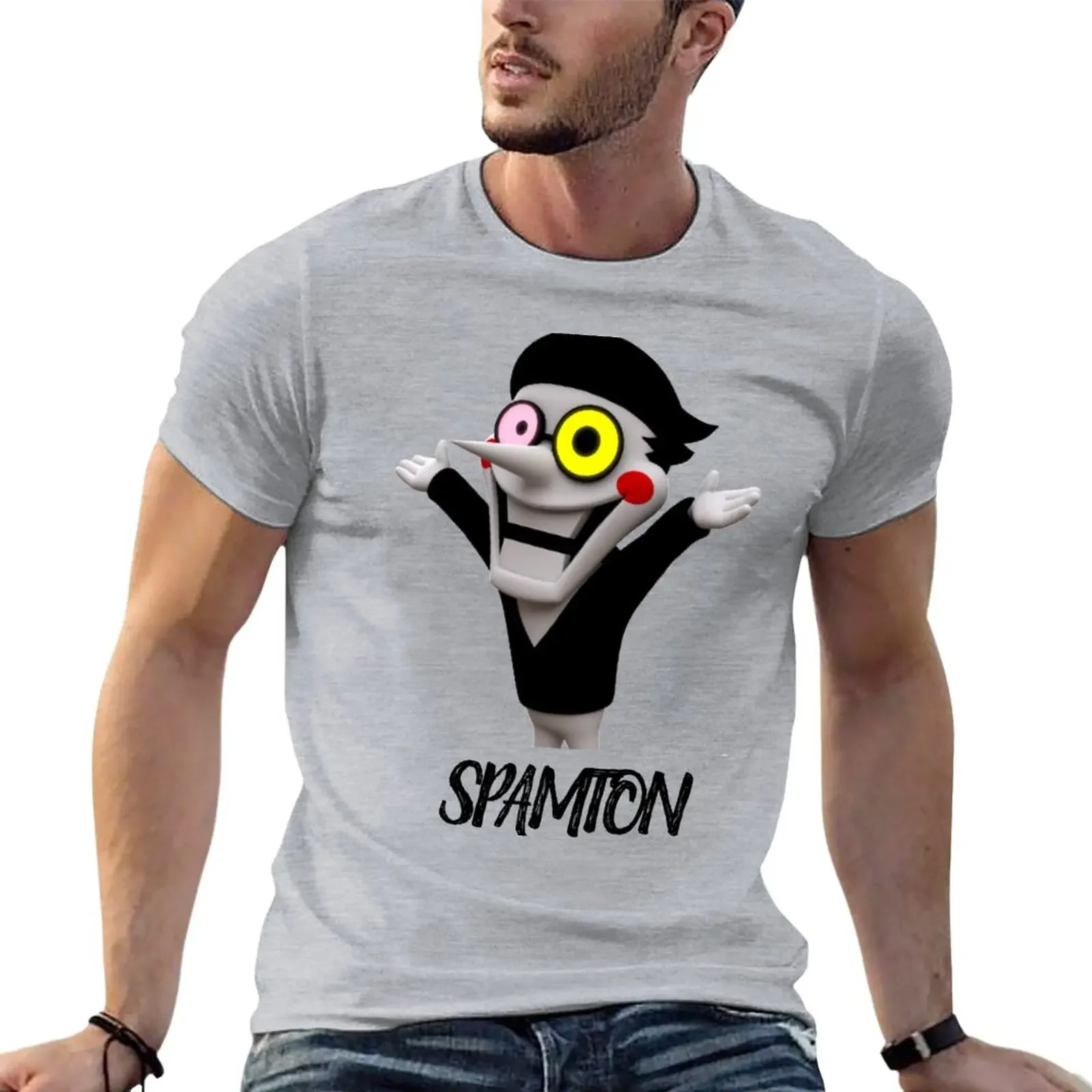 

Spamton T-Shirt summer top anime clothes mens graphic t-shirts hip hop