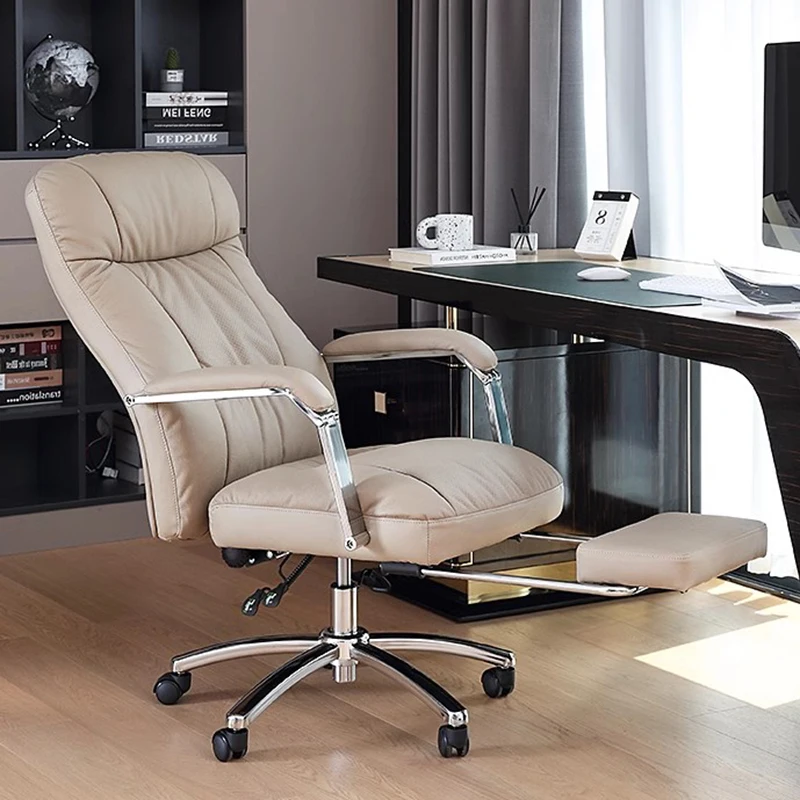 

Mobile Office Chair Computer Recliner Bedroom White Vanity Chair Living Room Comfy Barber Sillas De Oficina Luxury Furniture