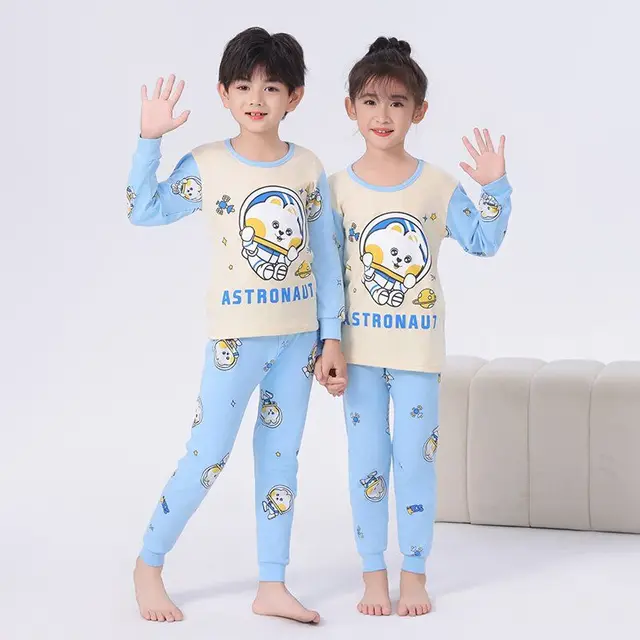 Pigiama Bambino 100% Cotone Dinosauro | Set Manica Lunga Per Notte - Foto 8