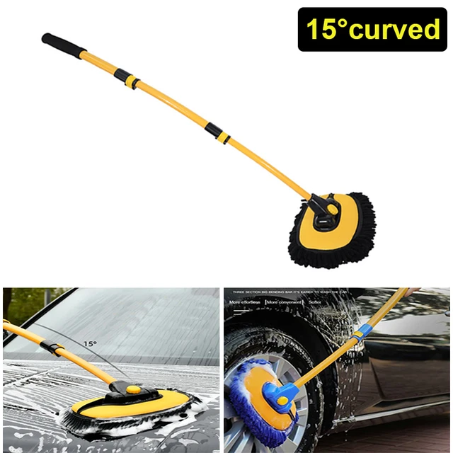 Car Cleaning Brush Car Cleaning Tools Telescoping Long Handle Cleaning Mop  Chenille Broom Car Washing Accessories