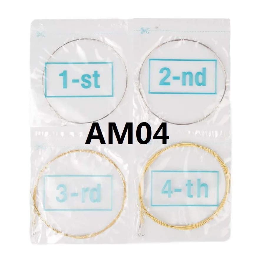 10 Sets Alice AM03/AM04 Mandolin Strings Silver-Plated/Coated Copper Alloy Wound EADG mandolin strings