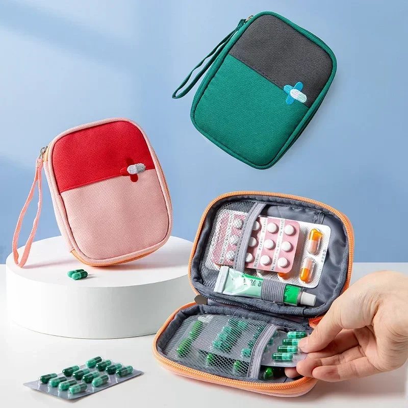 Portable First Aid Medical Kit Travel Outdoor Camping Useful Mini Medicine Storage Bag Camping Emergency Survival Bag Pill Case