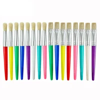 4pcs Round and Flat Bristle Artist Paint Brushes for Student Tempera Graffiti Acrylic Oil Watercolor Painting 1