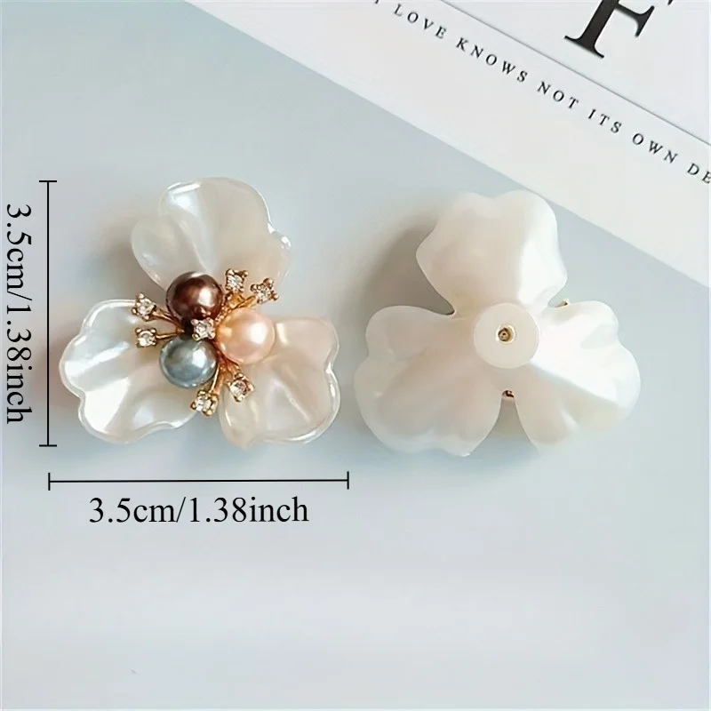 20pcs  Decorative Button, Fashion Jewelry Making Parts, Flower Rhinestone Sparkle Crystal, with DIY Hand-Decorated Accessories