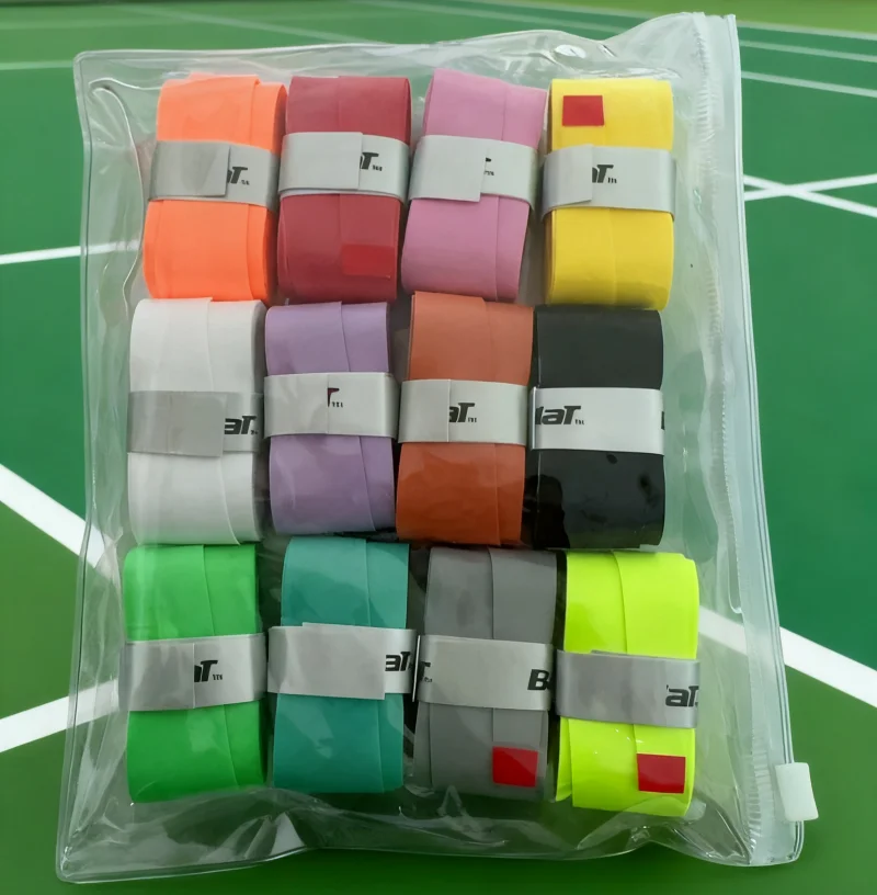 Tennis Overgrip 12PCS Sticky Sweat Band Absorption PU Non-slip Tennis Padle Racket Grip Hand Glue Badminton Racket Grip