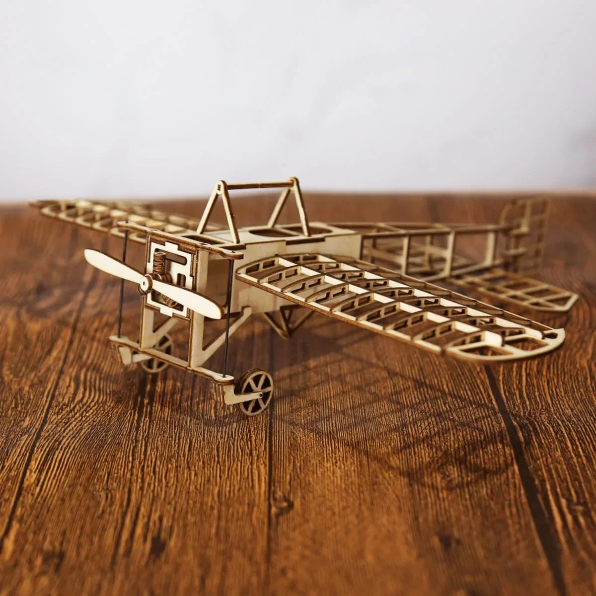 1:72 DIY Wooden Breriot Aircraft Puzzles Drawing Toys for