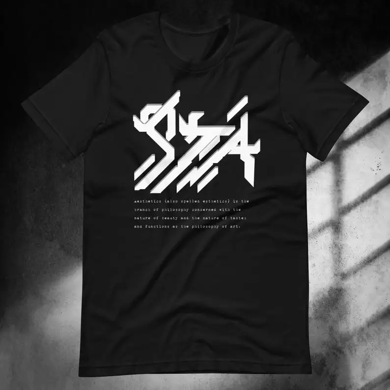 StreetechAesthetics Logo Techwear Futurism  Geometric Shirt