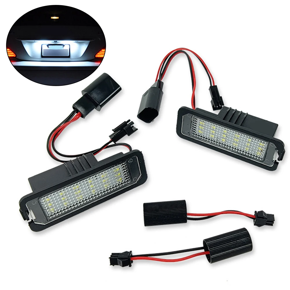 

2 шт., подсветка для заднего номерного знака Skoda 3D0943021A