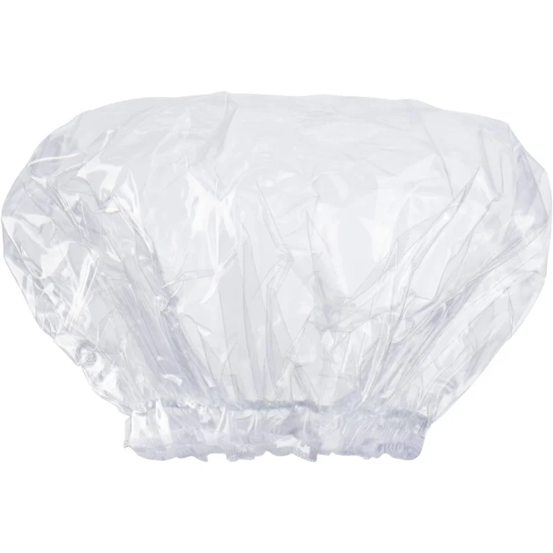 Oversized Large Transparent Shower Cap Reusable Waterproof Oil Baking Bathing Hat for Women Men Thick Long Braids Hair 5