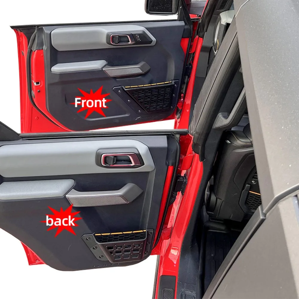 2PCS Front Door Storage Pockets For Ford Bronco Jamaica