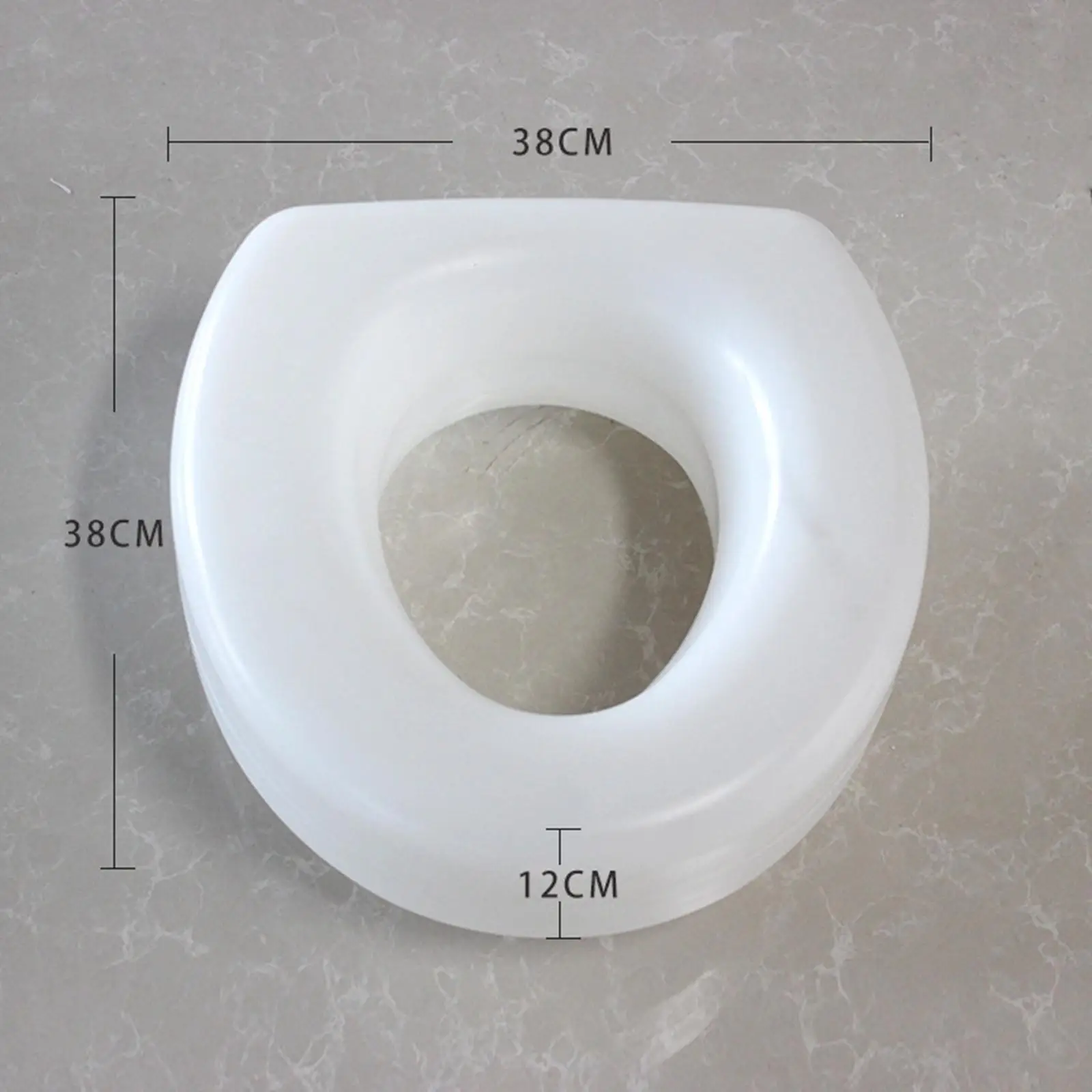 Simple Raised Toilet Seat for Elderly Tool Set Up Accessories Large Opening 6