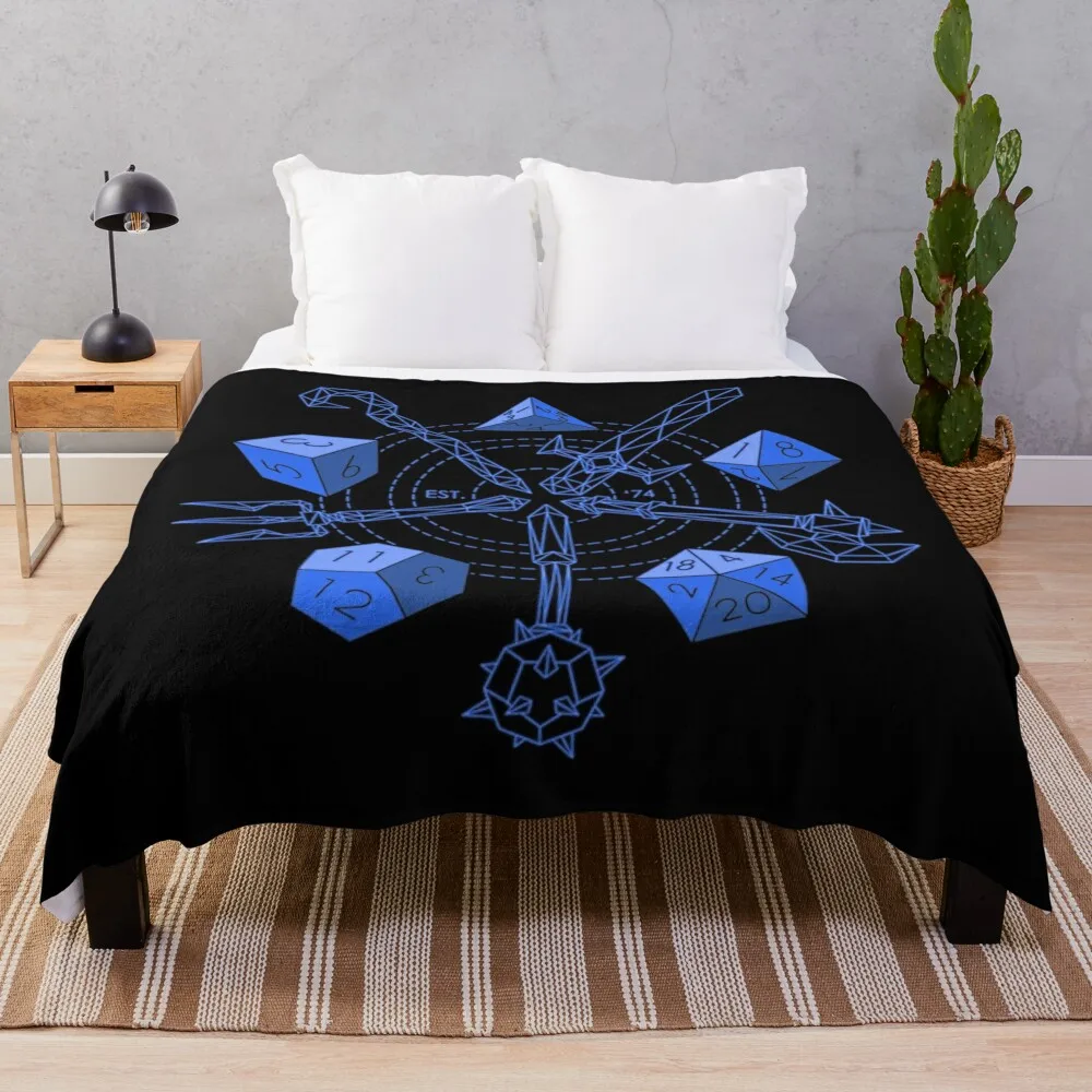 

Roleplayer - Choose Your Blue Weapon Throw Blanket Decorative Beds Soft Big Blankets