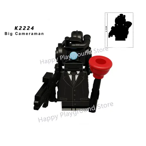 New KDL SWAT Skibidi Toilet Man Figures Anime Block Toys TvMan Titan Cameraman Speakerman Bricks Model Toy Birthday Gift - Image 59