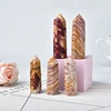 1PC Natural Quartz Mookaite Crystal Point Wand Healing Stone Energy Quartz Home Decoration Reiki Tower Beautiful Ornament Gifts 5