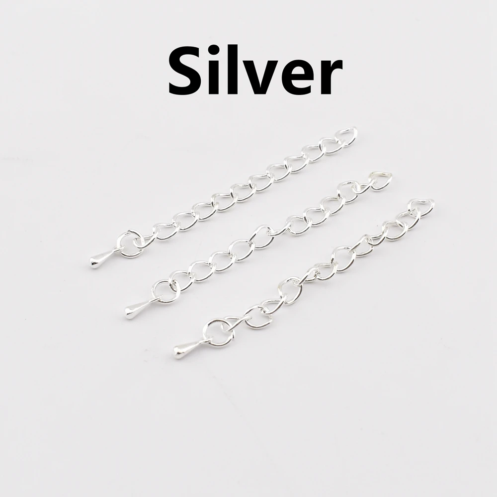20-Piece Set: Water Drop Charms Extension Chains