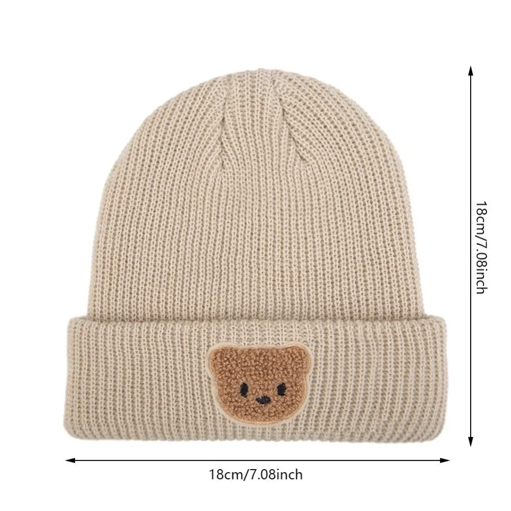 Acrylic Knitted Beanie Cap for Kids Warm Winter Hat