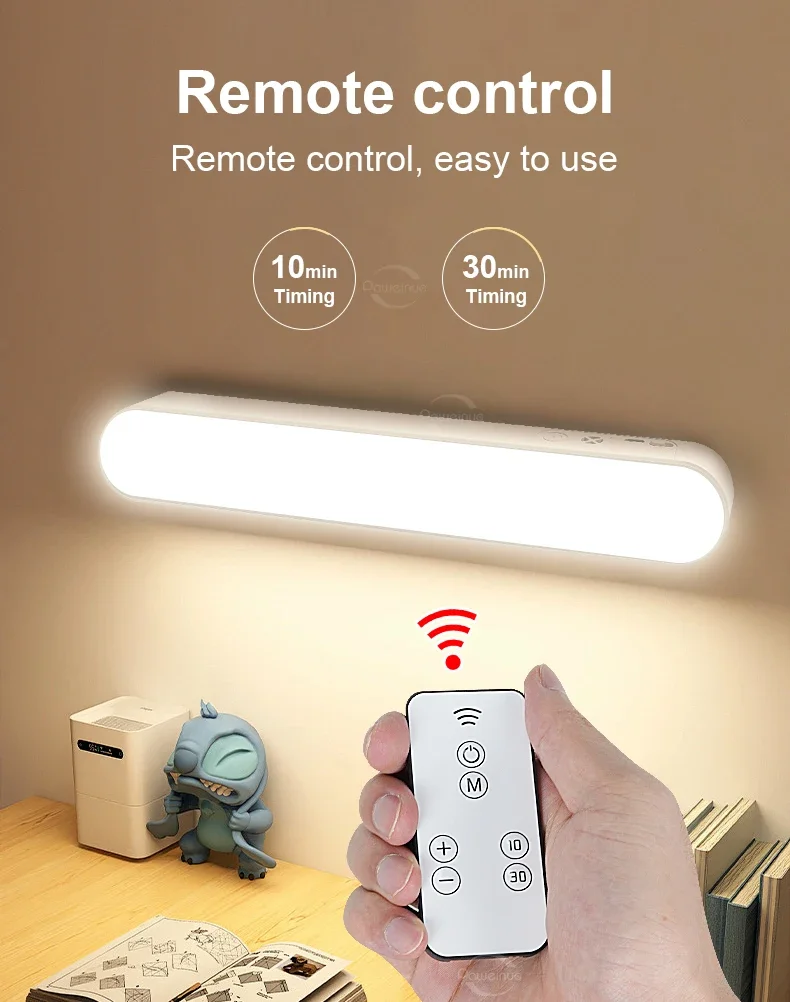 Desk Lamp Rechargeable Wireless LED Touch Sensitive Light Reading Lights With Remote Control Magnetic Mounted In Cabinet Light 4