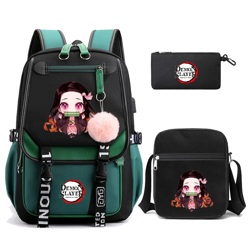 Sac à dos Nezuko Sac à dos Slayer Sac à dos Kimetsu no Yaiba, avec port