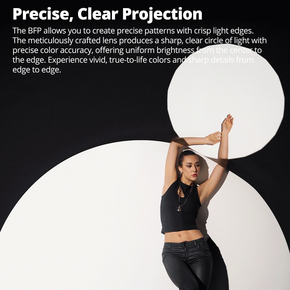 Godox BLP/ BFP LED 프로젝션 부착 사진 조명 콘덴서 Bowens 마운트 아트 특수 효과 모양의 빔 라이트 실린더
