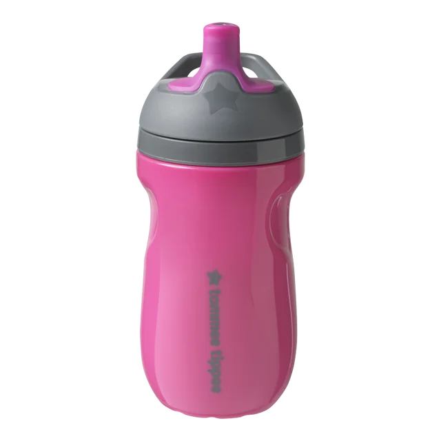 Sportee Toddler Water Bottle with Handle, Girl — 12m+, 2ct