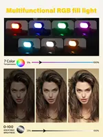 AOCHUAN 1-Axis Handheld Gimbal Stabilizer Selfie Stick Tripod with Fill Light AI Face Tracking Gesture Operation Multipurpose - Image 6