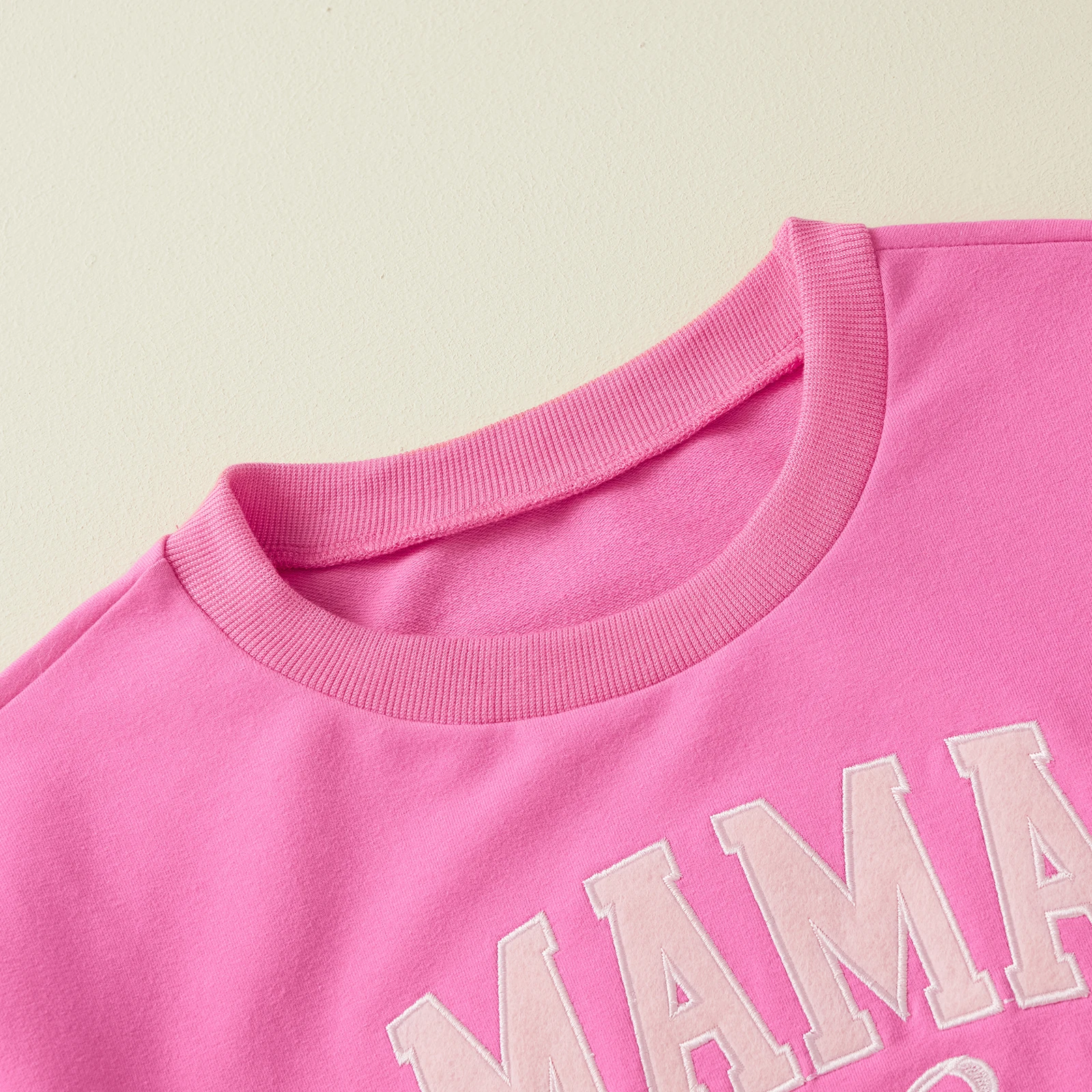Citgeett Spring Matching Kids Baby Girls Sweatshirt Letter Bow Embroidery Mommy and Me Sweatshirt Comfortable Warm Tops 5
