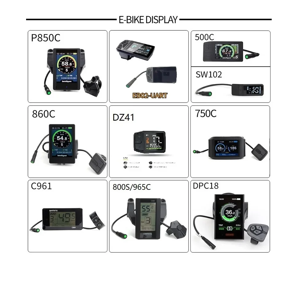 Description Picture 5 of itemBafang Mid Drive Motor UART Protocol BBS02B 48V 750W Ebike Conversion Kit Electric Bicycle BB 68mm 100mm 120mm