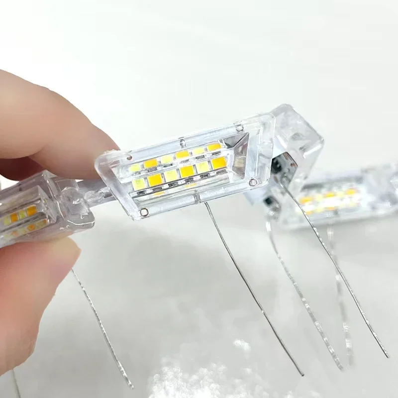 Luci Diurne A LED Per Auto - 2 Pezzi Flessibili, Impermeabili IP67, Bianco/Ambra
