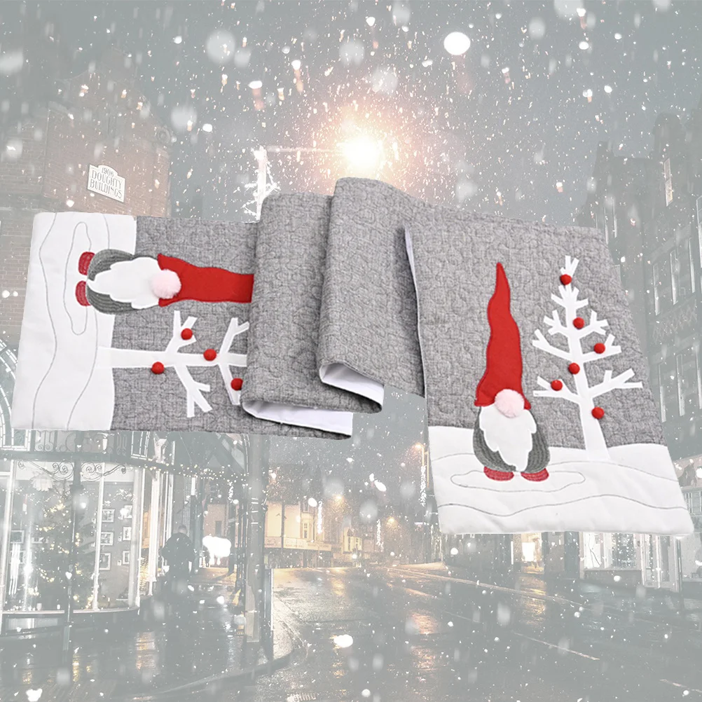 

Faceless Table Runner Christmas Cloth Decor Dinning for Tablecloth Household